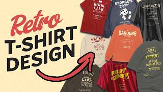 Creating Retro Typography TShirt Designs That Sell [upl. by Vine214]