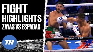 Xander Zayas Highlight Reel Knockout of Elias Espadas  FIGHT HIGHLIGHTS [upl. by Narad]