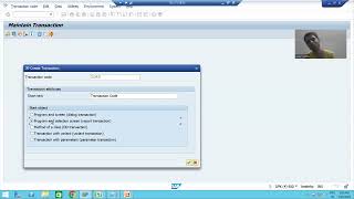 30  ABAP Programming  Transaction Code Creation for Executable Programs [upl. by Cindi]