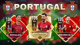 EPIC FULL PORTUGAL SQUAD BUILDER  FIFA MOBILE 22 [upl. by Eniad133]