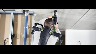 Festool Exoactive Demonstration  Festool 577811 ExoActive EXO 18 Exoskeleton [upl. by Htebarual]