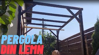 Pergola din lemn in 6 minute DIY [upl. by Woolson]