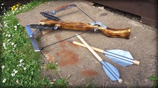 Making a Scrapyard Spring Powered CROSSBOW [upl. by Meghan]