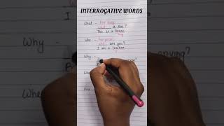 interrogative words englishlanguage [upl. by Symon]