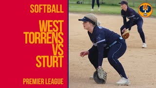 Softball  West Torrens vs Sturt  Premier League [upl. by Vtehsta96]