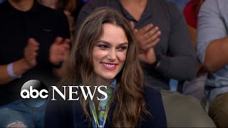 Keira Knightley dishes on Colette live on GMA [upl. by Sigismund176]