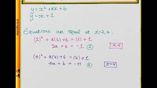 NSAA 2016 Section 1  Q16 Maths  Intersection of 2 lines  Worked Solution [upl. by Agle]