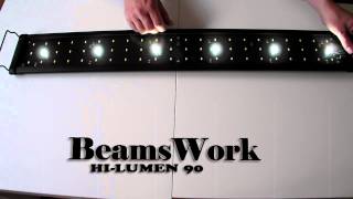 BeamsWork HiLumen 90 66 x 05w LED Light for Planted Tanks [upl. by Ruhtua]