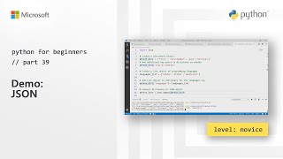 Demo JSON  Python for Beginners 39 of 44 [upl. by John241]