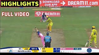 Chennai super kings vs Rajasthan Royals 4th IPL 2020 Full Highlights • RR VS CSK FULL HIGHLIGHTS [upl. by Doowle]