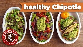 3 Healthy Meal Choices at Chipotle Mexican Grill  Mind Over Munch [upl. by Susanetta408]