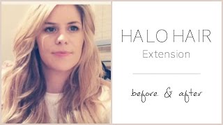 Halo Hair Extension Deluxe Review  BeforeAfterStyling [upl. by Sofia]