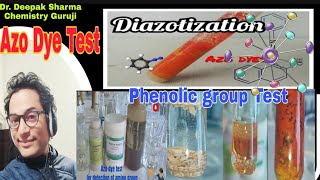 Azo Dye Test Phenolic group detection Test for Amine Diazotization Chemistry Practical [upl. by Benil988]