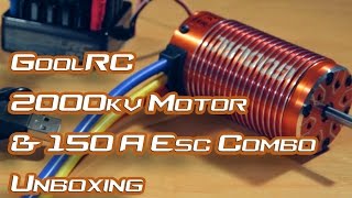 GoolRC 2000kv  150A ESC Combo  Unboxing [upl. by Elson]