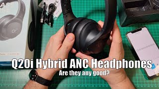 Anker Soundcore Q20i Hybrid Active Noise Cancelling Headphones Review [upl. by Akenn]