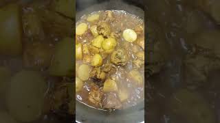 Potato chicken Home made food chickencurry recipes ingredientes spicychickengravy viralchicken [upl. by Oiramel]