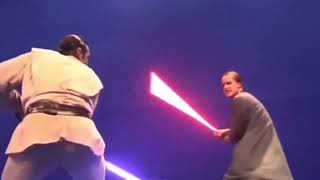 Star Wars Test Footage Mace Windu vs Palpatine with sound effects [upl. by Libbie]