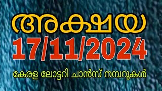 akshaya17112024 kerala lottery guessing numberakshayalotteryguessingnumberviral [upl. by Acenom]