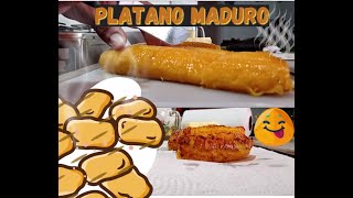 Plátano Maduro con Queso y Bocadillo [upl. by Eimak]