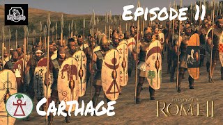 Carthage Total War Rome II Ep 11 Prepare The Catapult Ships [upl. by Dranek]