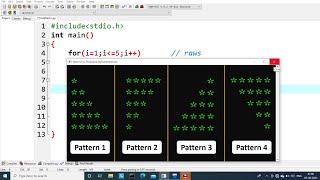 C Program to Print Star Pattern  Part 1  Learn Coding [upl. by At]