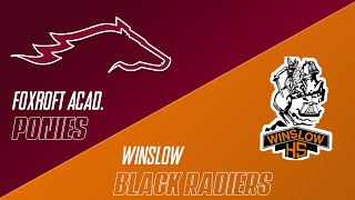 1021 Foxcroft Academy Ponies VS Winslow Black Raiders Football [upl. by Daryl]