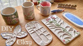 Making Clay Art Supplies  My Own Handmade Ceramic Materials ⎪DIY 🌱 [upl. by Dorisa]