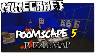 Minecraft  ESCAPING THE ROOM  ROOMSCAPE 5 Puzzle Map Minecraft Custom Map [upl. by Medorra568]