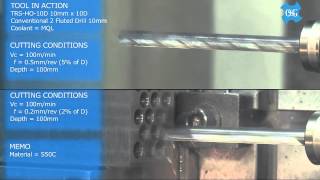 Three Fluted Carbide Drill TRS [upl. by Balbur]