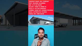 DHL Company Job Vacancy 2024  Best Job Vacancy 2024  Private Jobs 2024 Latest [upl. by Zeret935]