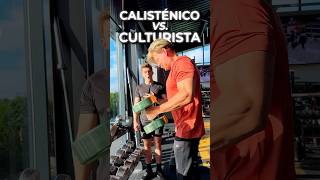 ¡Fisicoculturistas VS Calistenia ¿Quién levanta más en curl 🏋️‍♂️🔥 [upl. by Enram]