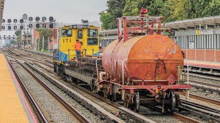 RARE LIRR’s old sandite tanker 5001 passing through Elmont [upl. by Bolger]