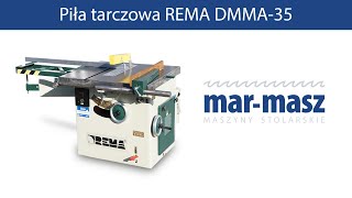 Pilarka Rema DMMA 35 nr kat 7465 Circular saw for wood dodrewna maszynastolarska wood maszyny [upl. by Custer]