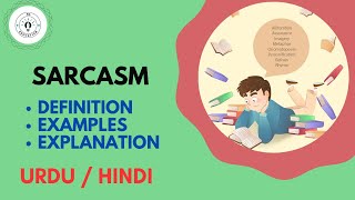 What is Sarcasm Rhetorical Device Explain in Hindi  Urdu [upl. by Zampino]