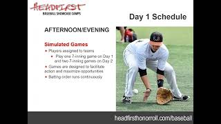 Headfirst Baseball Showcases Northeast Sessions 14 PreCamp Webinar [upl. by Rochell]