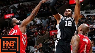 Houston Rockets vs San Antonio Spurs Full Game Highlights  April 1  201718 NBA Season [upl. by Lanae530]