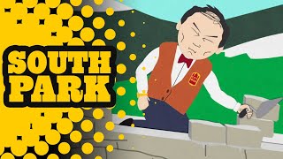 City Wok Guy Builds a Great Wall  SOUTH PARK [upl. by Namijneb]