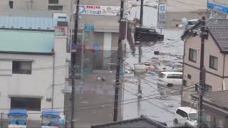 2011 Japan Tsunami  Sea Plaza Kamaishi Full Footage [upl. by Nysila]