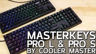 MasterKeys Pro L amp S by Cooler Master  RGB Mechanical Keyboards [upl. by Aillicsirp589]