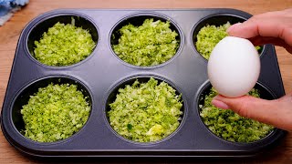 I have never eaten such delicious broccoli Delicious broccoli muffins recipe [upl. by Korie]