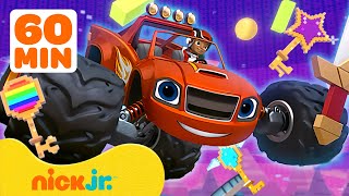 Blaze and the Monster Machines Video Game Rescues 🎮 60 Minutes  Nick Jr [upl. by Latnahc]