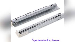 soft close mechanism for synchronized extension undermount drawer slides [upl. by Cora]