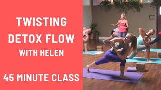 45 Minute Yoga Class  Twisting Detox Flow [upl. by Libnah144]