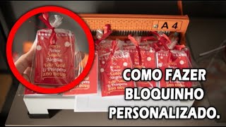 Como fazer bloquinhos personalizados rápido e fácil [upl. by Lainahtan434]