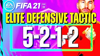 FIFA 21 5212 CUSTOM TACTICS amp INSTRUCTIONS  HOW TO DEFEND IN ULTIMATE TEAM BEST DEFENSIVE FORMATION [upl. by Annoyi]