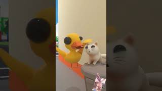 Walking duck 🦆🦆🦆 animation cartoon funny memes cat babyduck [upl. by Niuqaoj]