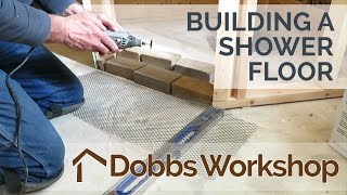 Building a Shower Floor From Scratch  Part 1 of 2  With Shower Pan Membrane [upl. by Boelter]