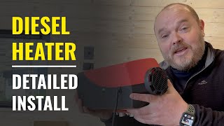 Camper van conversion  How to install a diesel heater [upl. by Beltran997]