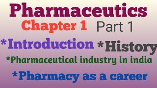 Pharmaceuticschapter 1 part 1D Pharma 1st year Hindi Notes [upl. by Enelym]