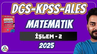 İşlem  2 Video  DGSKPSSALES Matematik  2025 [upl. by Amber174]